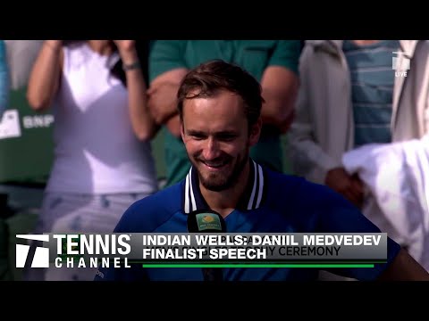 Daniil Medvedev Full of Jokes | Indian Wells Finalist Speech