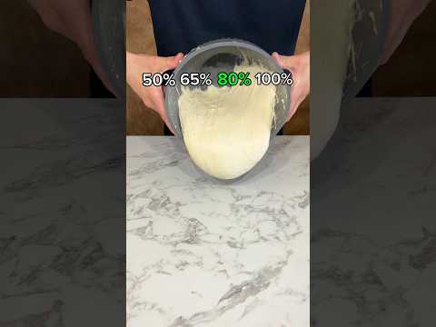 ¡No vas a creer la diferencia entre 50% y 100% de agua en una Masa de Pizza!