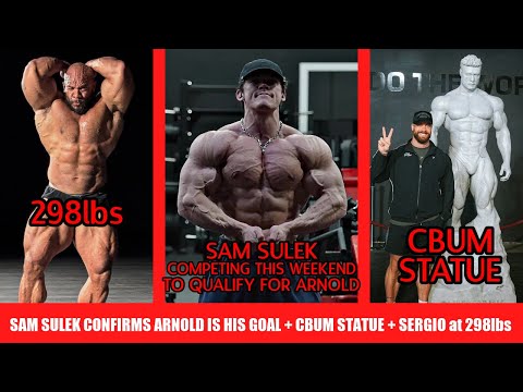 Sam Sulek Confirms He's Competing This Weekend to Qualify for the Arnold + CBum Gets Giant Statue