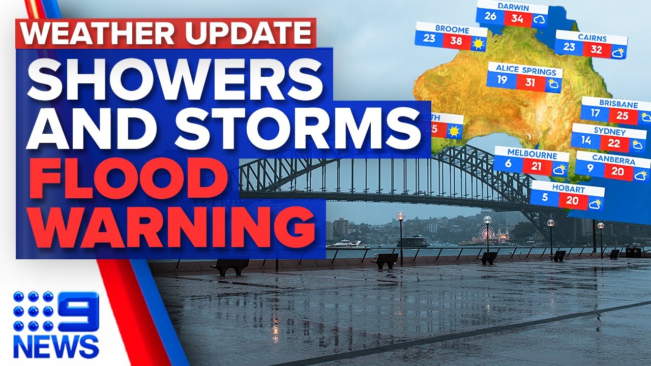 Showers and Possible Storms for NSW, Major Flood Warning Remains in Victoria