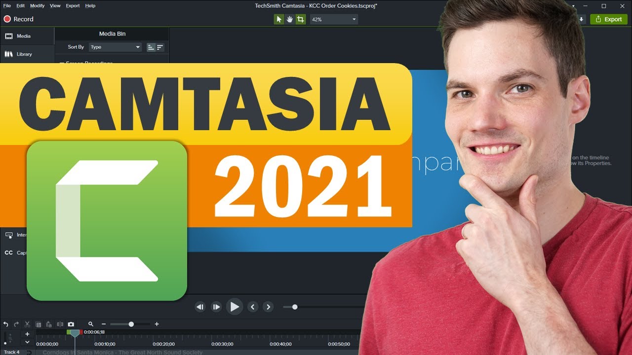 How to use Camtasia 2021 - Video Editing Kevin Stratvert