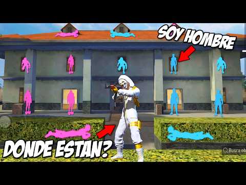 ESCONDITE DE HOMBRES vs MUJERES en FREE FIRE! 😂 *gracioso* MOMENTOS GRACIOSOS FREE FIRE