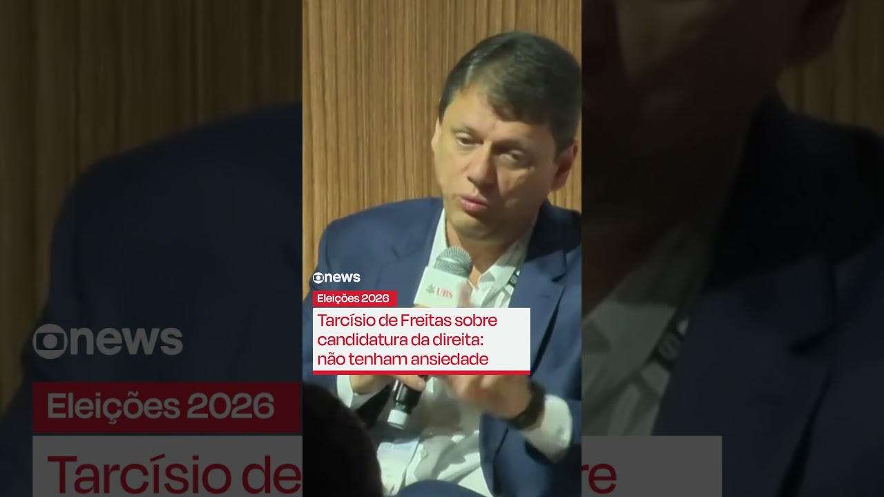 Tarcísio de Freitas sobre candidatura da direita não tenham ansiedade