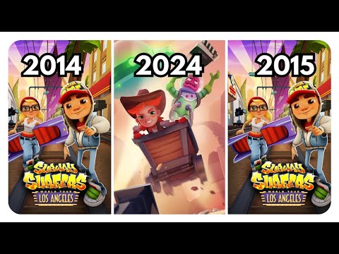 Evolution of HOLLYWOOD / LOS ANGELES Map in Subway Surfers | 2014 - 2015 - 2024