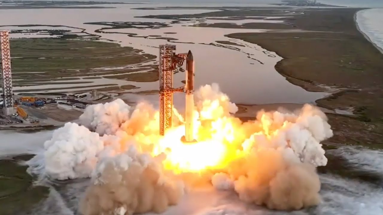 Blastoff! SpaceX Starship launches on 5th flight, nails ‘chopsticks’ booster catch!