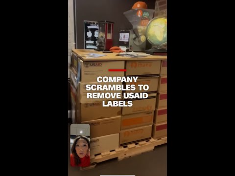 Company scrambles to remove USAID labels