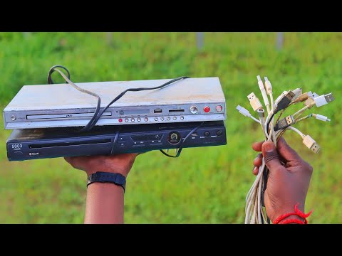 Awesome uses of old usb cable and old dvd player | DC Motor