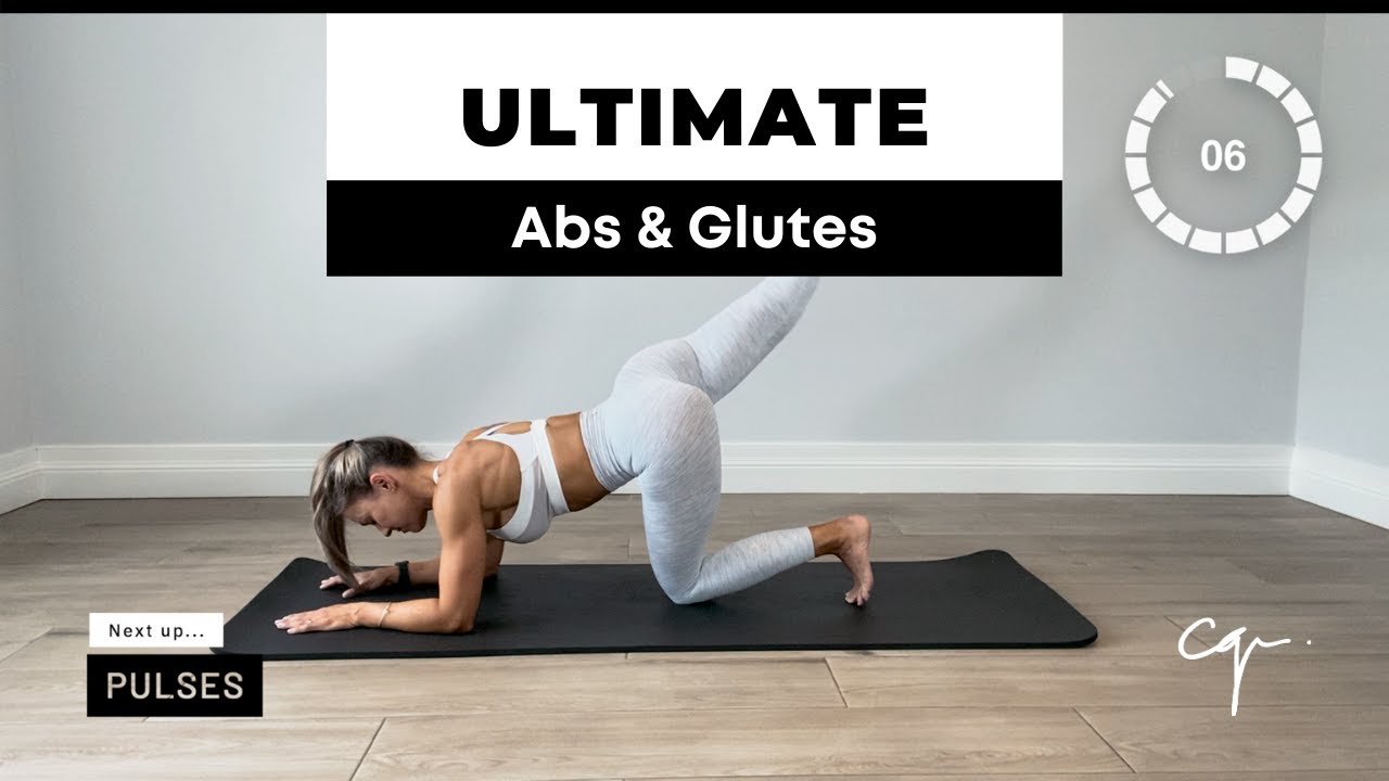 Ultimate Abs and Glutes Workout - No Equipment - Follow Along - Caroline Girvan