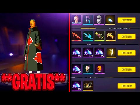 🎁CÓDIGOS *OFICIALES* DE FREE FIRE 2025  | NARUTO X FREE FIRE  | SKIN OBITO CODIGOS de ENERO 2025⚡