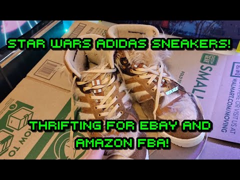 Finding Star Wars Chewbacca Adidas Sneakers At Goodwill! Thrifting for eBay and Poshmark!