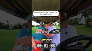 BustaGolfs Chugs A Coke For BobDoesSports #bobdoessports #bustagolfs #youtubegolf #fyp
