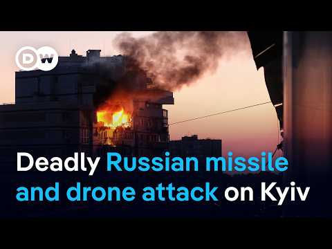 Russia launches more than 440 drones and 32 missiles in overnight wave attack | DW News