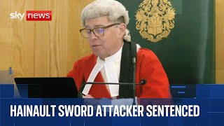 Hainault sword attacker sentenced after murdering 14-year-old boy | Cameras in court