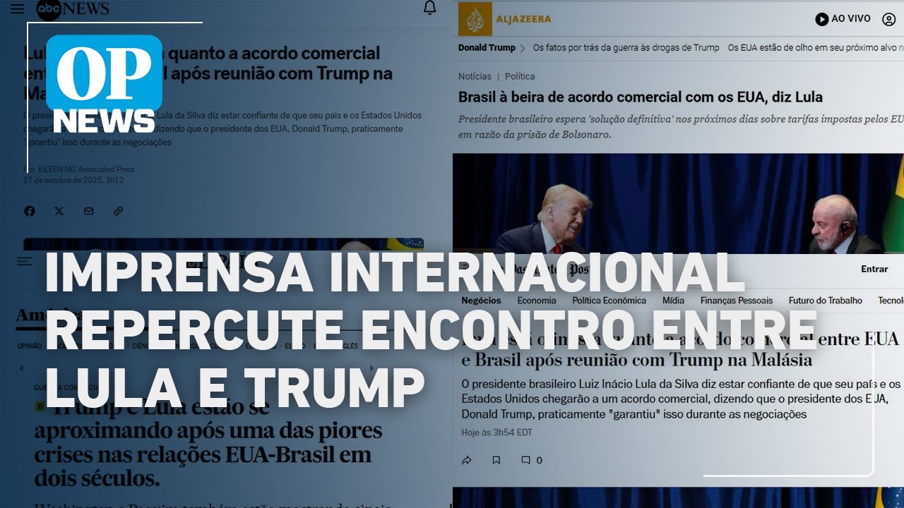 Imprensa internacional destaca reaproximação entre Lula e Trump após crise diplomática | O POVO News