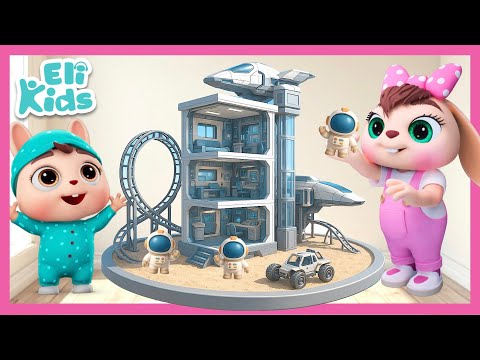 MEGA Space Station (With Roller Coaster & Space Ship) | Eli Kids Songs & Nursery Rhymes
