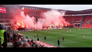 SK Slavia Praha – AC Sparta Praha    - choreo  - kdo si  hraje nezlobí