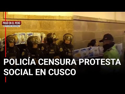 Policía impide plantón en memoria de fallecidos en protestas | Pasó en el Perú: noticiero regional