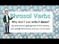 Understanding Phrasal Verbs