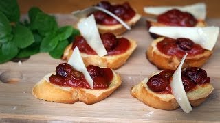 Bruschettas de Tomate, Azeitonas Pretas e Alcaparras | Especial Pomarola #05