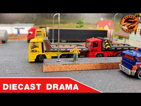 DIY Diorama: Porsche Accident in the Diorama City – Tow Trucks and Police in Action