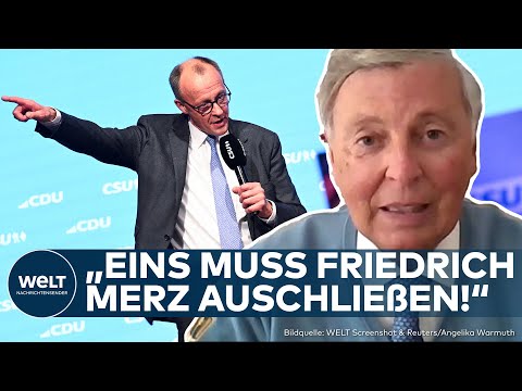 BUNDESTAGSWAHL: "Eins MUSS Merz ausschließen!" Wolfgang Bosbach warnt vor "Marginalisierung" der CDU