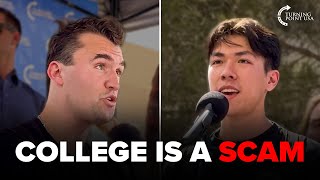 Charlie Kirk Destroys the College Myth 👏 | Debate Compilation