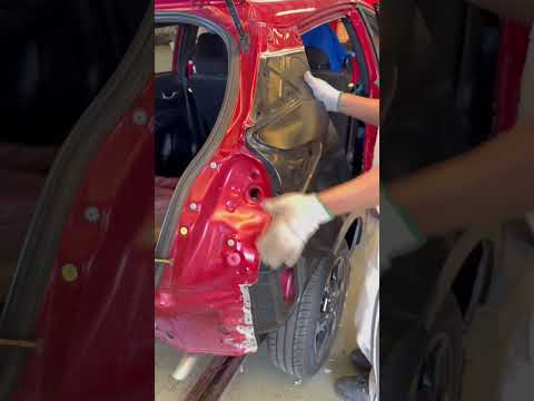 Assemble the mudguard, Yaris.ประกอบบังโคลนหลังยาริส #ตัวถังและสีรถยนต์ #เปิดการมองเห็น