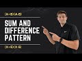 Sum and Difference Patterns in Algebra