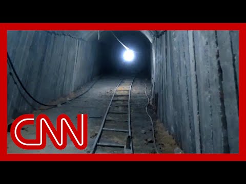 See inside the largest tunnel found in Gaza, according to Israel