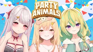 【Party Animals】アプデで追加されたレースゲーム等で遊びます！【めいどるーちぇ】