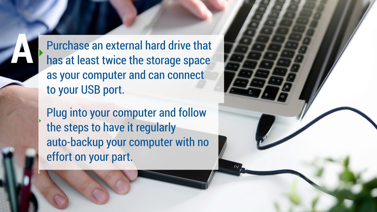 How to backup to an External Drive