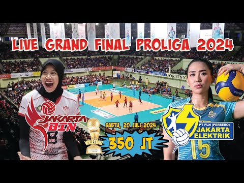 Live grand final four proliga 2024, Jakarta BIN vs Jakarta Electric PLN