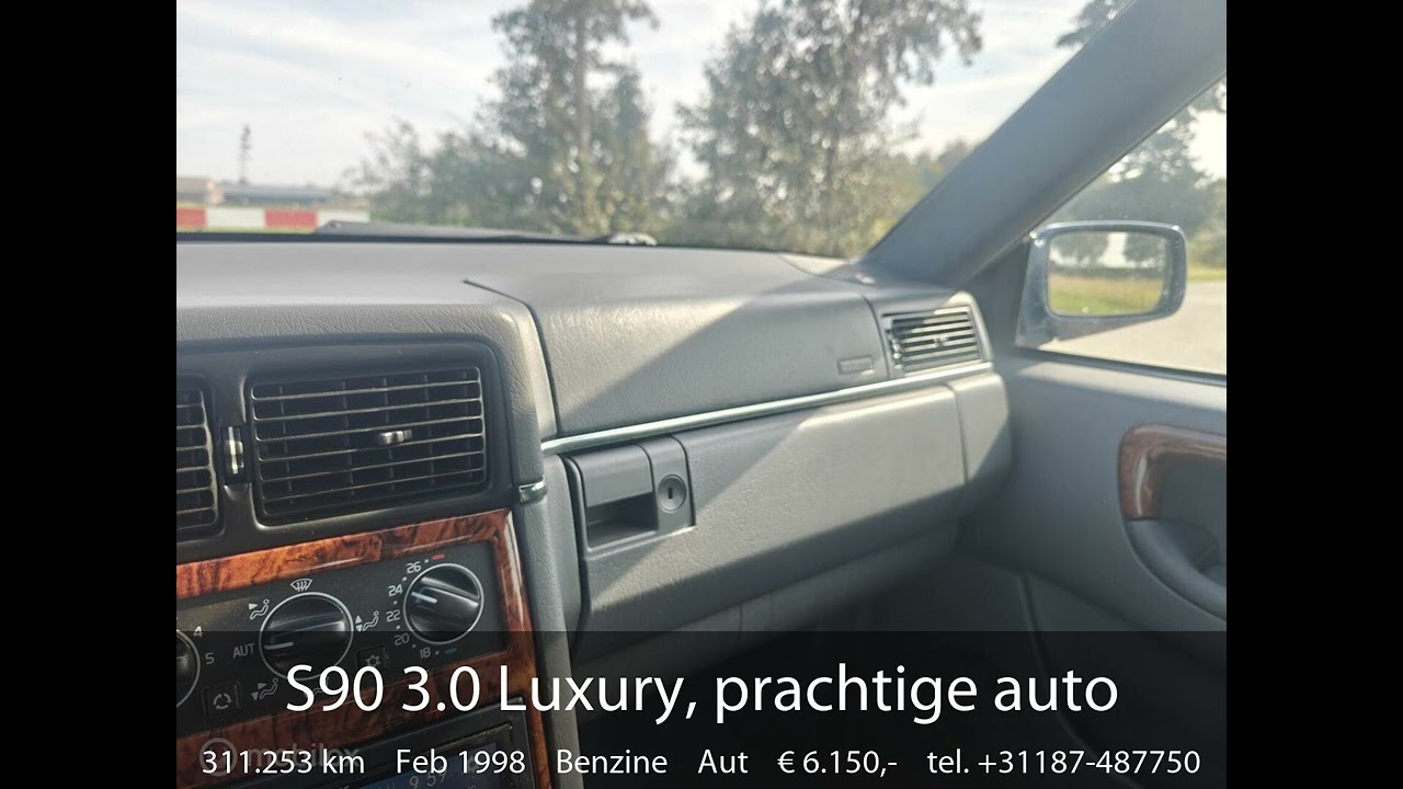 Video-voorbeeld van Volvo S90 3.0i (1998)