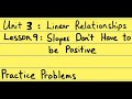 Slope and Distance Problems