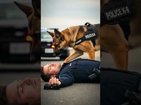 K9 Hero Saves Partner's Life with CPR! #shorts #germanshepherd #k9unit