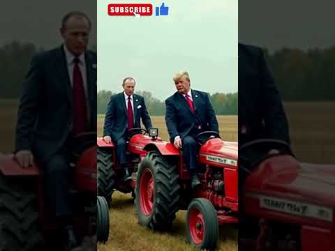 Donald Trump Driving Tractor with Vladimir Putin | AI generated World leader