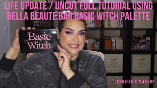 Life Update / Detailed Colorful Eyeshadow Tutorial Using The Bella Beaute Bar Basic Witch Palette