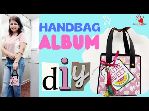 DIY - Handbag Album | Step by step easy tutorial | How to make a purse album | quick gift ideas