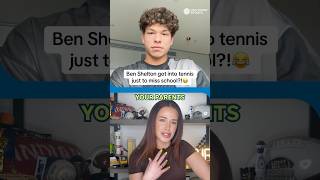 Ben Shelton shares the story on how he got into tennis 😂 #shorts