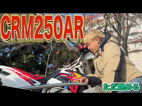 【モトログ】CRM250ARを眺めながら、マック食べて喋る
