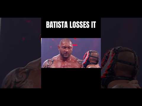 Batista Losses It #wwe #raw #shortvideo