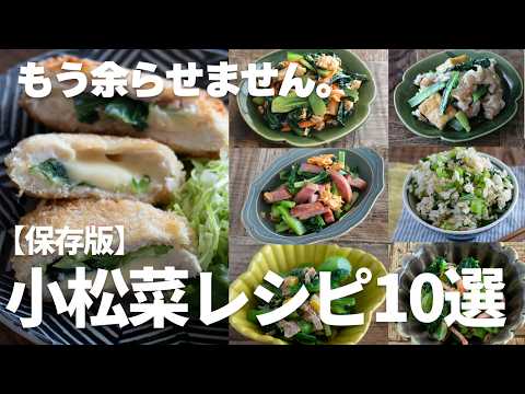 【保存版】迷わず買える！安価で優秀な小松菜を美味しく食べるレシピ１０選#簡単レシピ #japanesefoods #小松菜