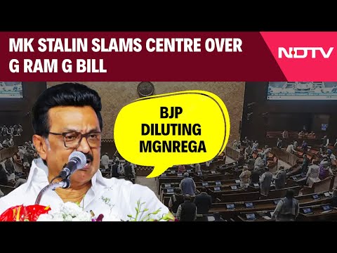 MK Stalin Slams Centre Over G Ram G Bill, Accuses BJP Of Diluting MGNREGA
