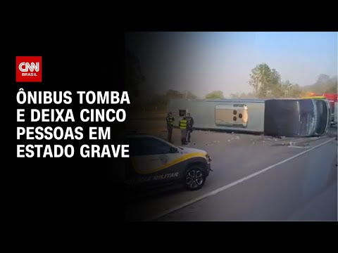 ​Ônibus tomba na Rodovia Raposo Tavares e deixa feridos | CNN 360º