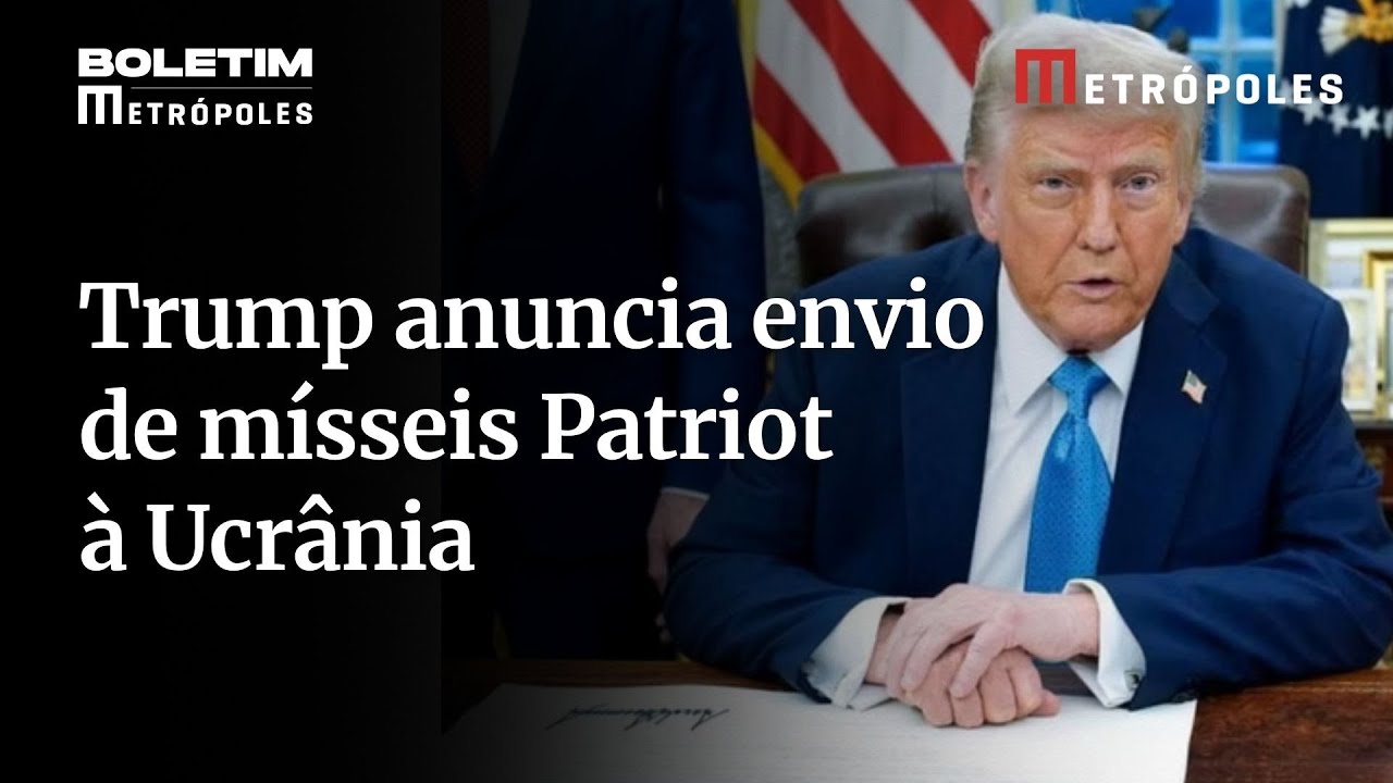 Donald Trump anuncia envio de mísseis Patriot à Ucrânia