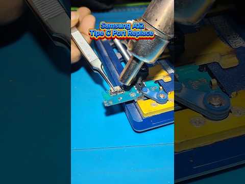 Samsung A12 Charging Port Replace #short #mobilerepiar #technolyge