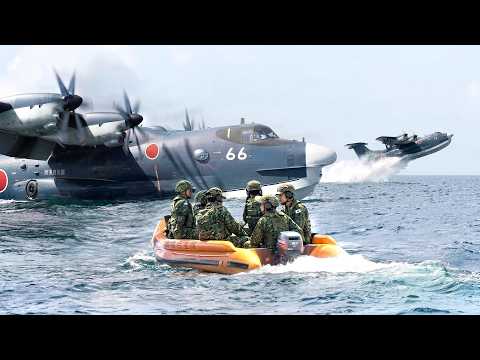 Japan Finally Puts Into Action Its Gigantic $160 Million Amphibious Aircraft for the First Time