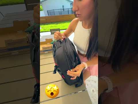 His BACKPACK with GOODIES BURST 🎒💥😱