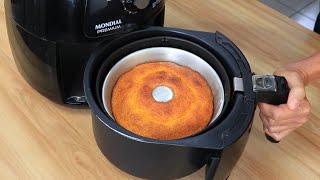 Bolo de Cenoura na Air Fryer, Simples, Fofinho e Irresistível, Você vai amar aprender essa receita !