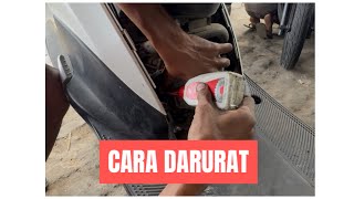 Cara darurat menghidupkan motor macet karena oli kering dan piston gancet